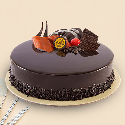 "Round Shape Dutch Truffle Cake  - Half Kg (Bangalore Exclusives) - Click here to View more details about this Product